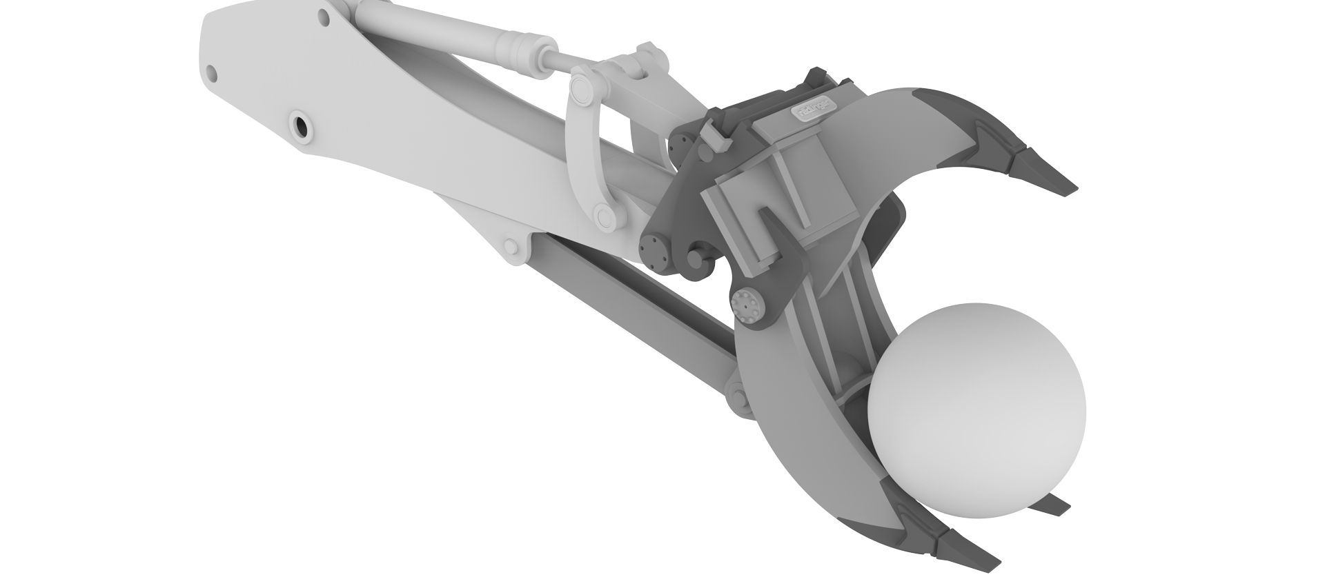 Ball forceps: special design for excavators by Rädlinger